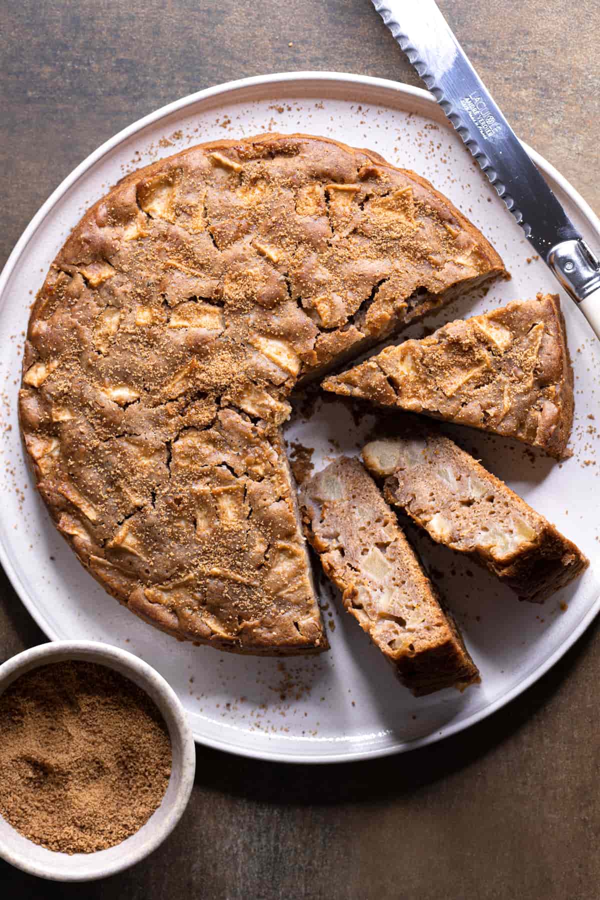 Gluten Free Apple Cake made without eggs