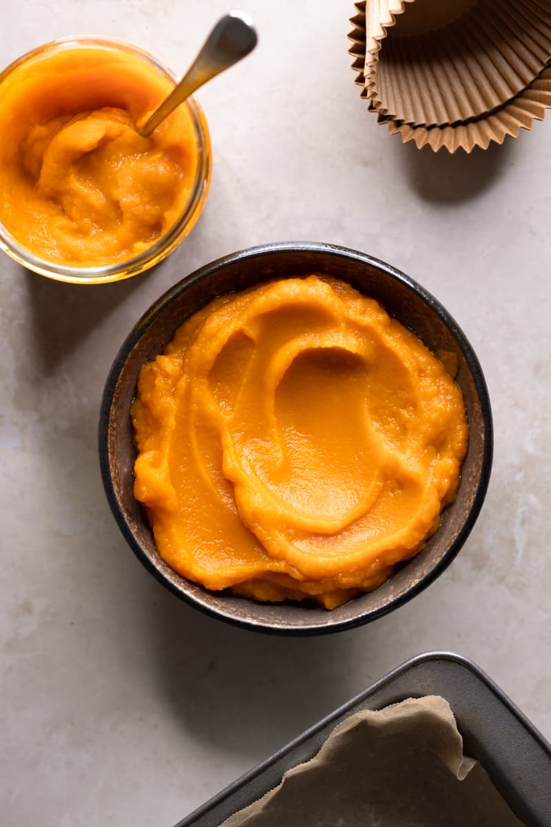 Pumpkin purée for use in baking recipes