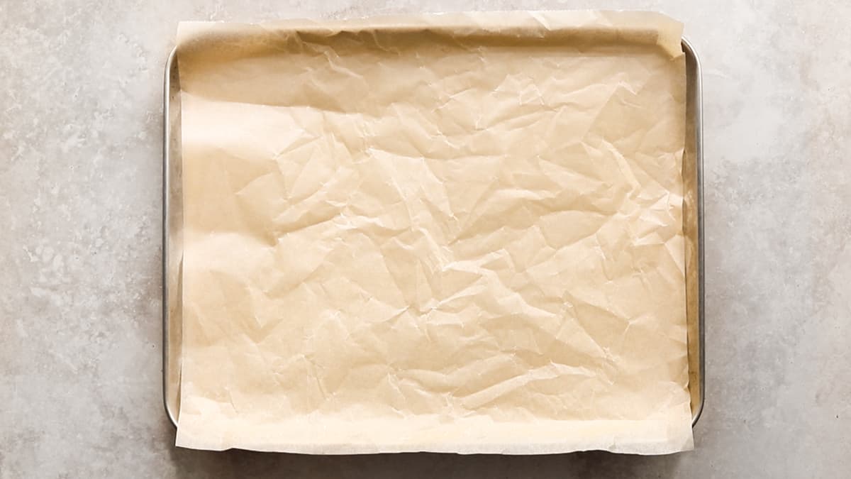 Line a baking tray with baking paper