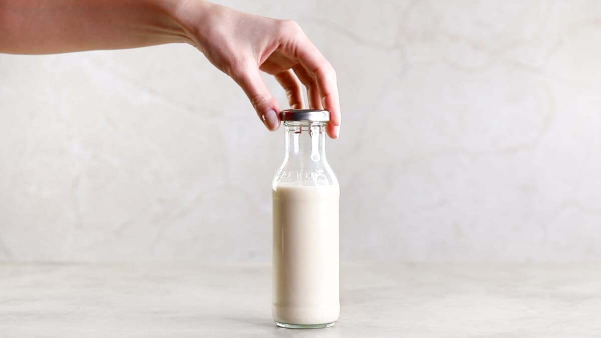 Store the oat milk in the fridge