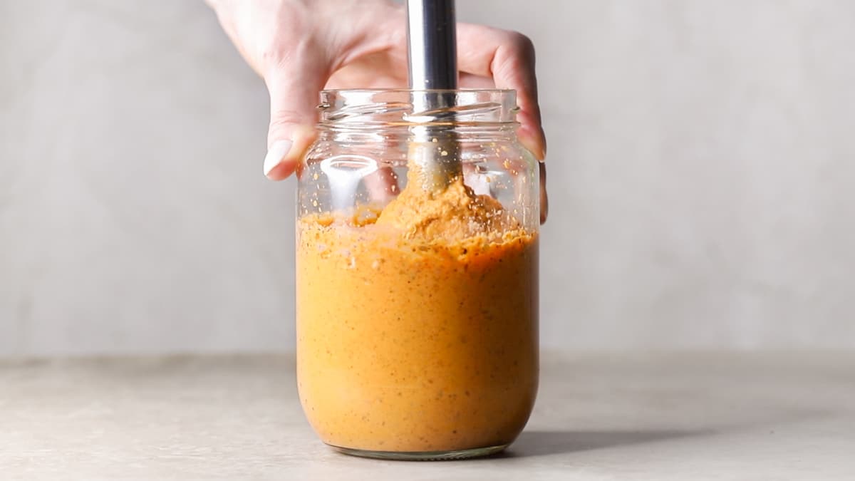 Blend the dip until well combined