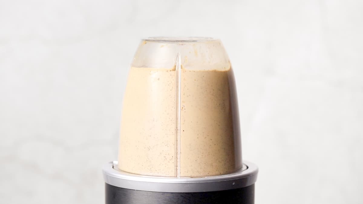 Blend the chia pudding until smooth and creamy